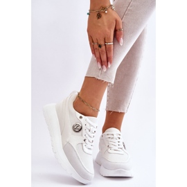 Vinceza Zapatillas Chana de Mujer Blancas con Plataforma blanco 1