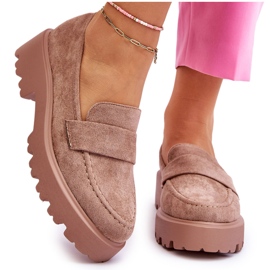 Vinceza Mocasín Clásico Ante Mocasín Beige Corrin 7