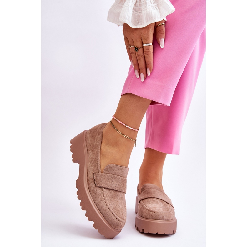 Vinceza Mocasín Clásico Ante Mocasín Beige Corrin 1