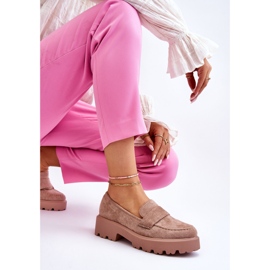 Vinceza Mocasín Clásico Ante Mocasín Beige Corrin 3