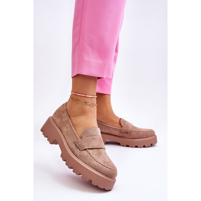 Vinceza Mocasín Clásico Ante Mocasín Beige Corrin 2