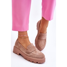 Vinceza Mocasín Clásico Ante Mocasín Beige Corrin 4