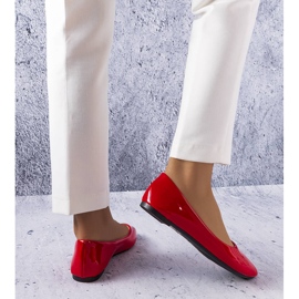 BM Méthot bailarinas clásicas lacadas en rojo 1