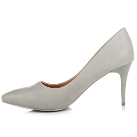 Ideal Shoes Tacones grises 1