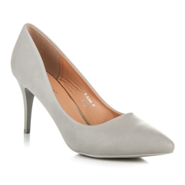 Ideal Shoes Tacones grises 3