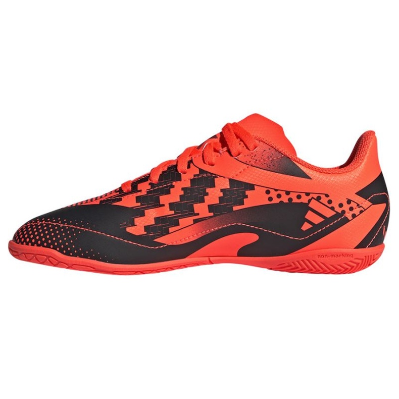 Adidas X Speedportal Messi.4 In Jr GZ5138 zapatos de fútbol naranja naranjas y rojos 1