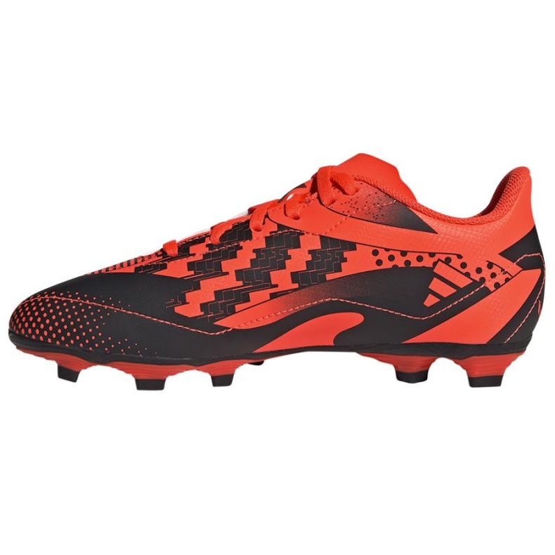 Adidas X Speedportal Messi.4 Fg Jr GZ5139 zapatos de fútbol naranja naranjas y tintos 1