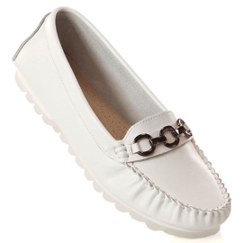 Mocasín plano mujer piel blanco Vinceza SG23-7834 1 Mocasín plano mujer piel blanco Vinceza SG23-7834 1