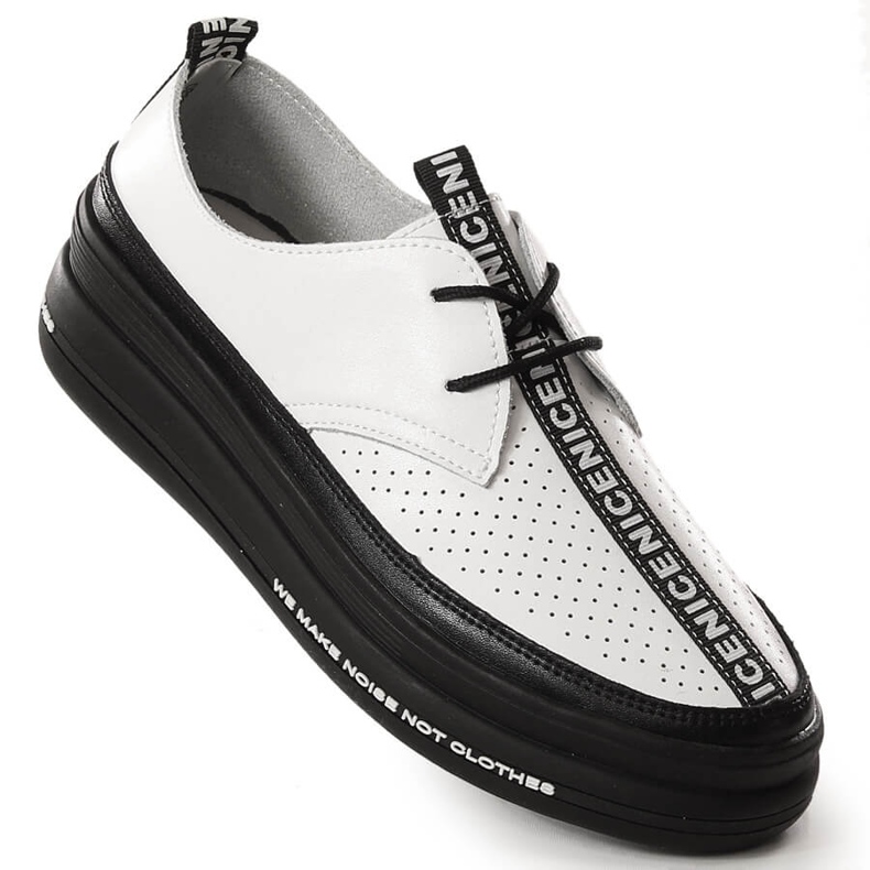 Zapatos mujer en piel con plataforma blanco Filippo DP3624/23 1 Zapatos mujer en piel con plataforma blanco Filippo DP3624/23 1