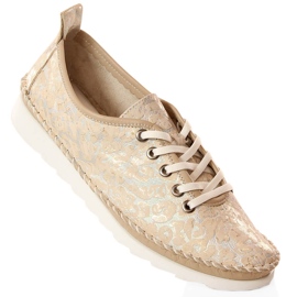 Deportivas mujer piel ligera beige Artiker 52C0691 3