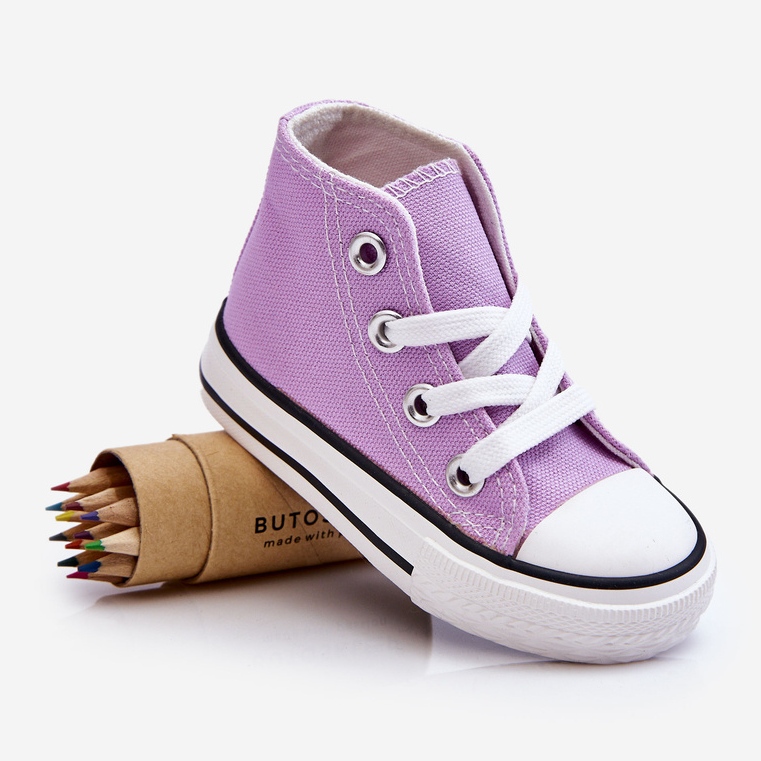 Zapatillas Altas Infantiles Violeta Filemon 1 Zapatillas Altas Infantiles Violeta Filemon 1