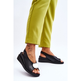 Vinceza Sandalias Mujer Piel Cuña Black Justice negro 3