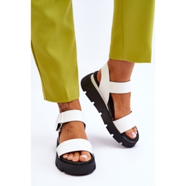 Vinceza Sandalias Mujer Piel Plataforma Blanco Katte 5