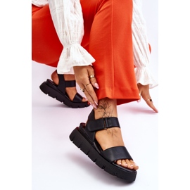 Vinceza Sandalias Mujer Piel Plataforma Negras Katte negro 5