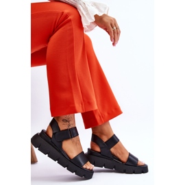 Vinceza Sandalias Mujer Piel Plataforma Negras Katte negro 6