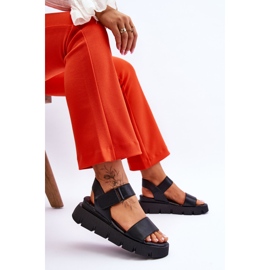 Vinceza Sandalias Mujer Piel Plataforma Negras Katte negro 8