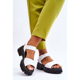 Vinceza Sandalias Mujer Piel Planas Blanco Dean 2