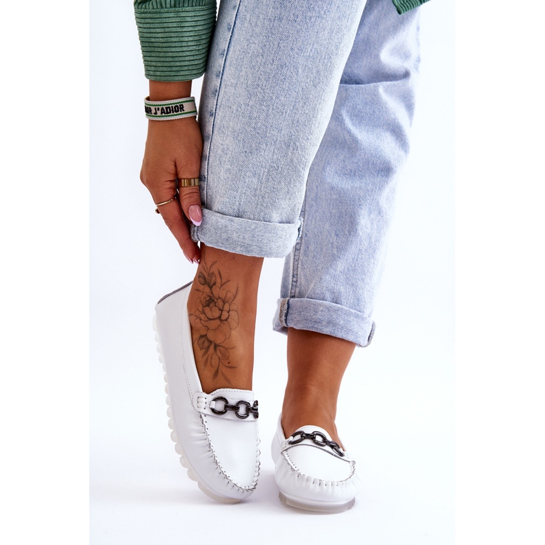 Vinceza Mocasines Mujer Piel Cómodos Blanco Miguel 1 Vinceza Mocasines Mujer Piel Cómodos Blanco Miguel 1