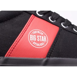 Zapatillas de hombre Big Star JJ174255 negro rojo 5