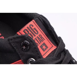 Zapatillas de hombre Big Star JJ174255 negro rojo 4