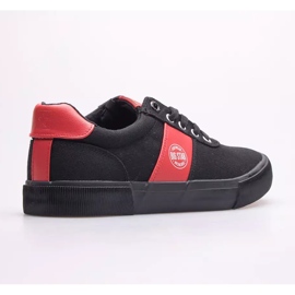 Zapatillas de hombre Big Star JJ174255 negro rojo 2