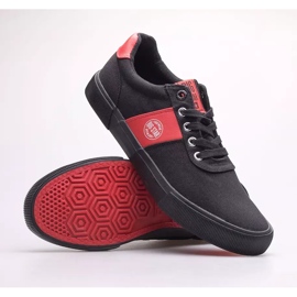 Zapatillas de hombre Big Star JJ174255 negro rojo 7