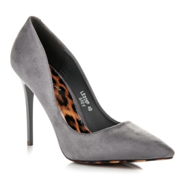 Seastar Tacones estilo leopardo gris 1 Seastar Tacones estilo leopardo gris 1