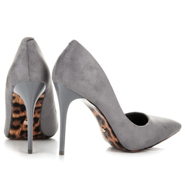 Seastar Tacones estilo leopardo gris 3