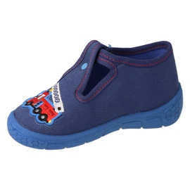 Pantuflas infantiles befado con cierre 540P001, azul marino 1