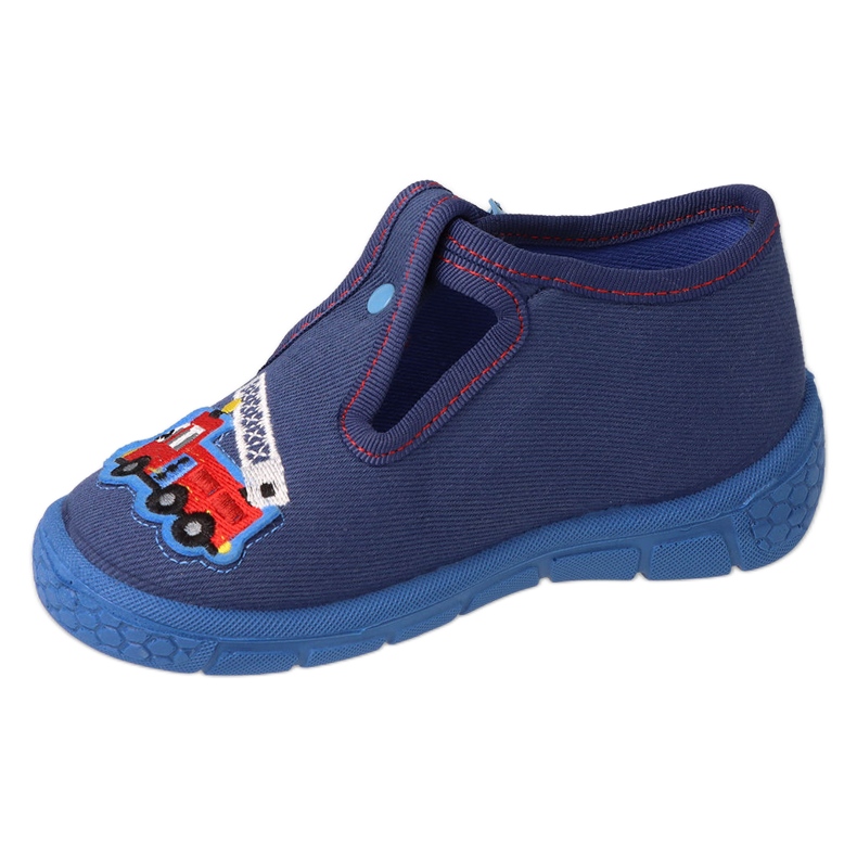 Pantuflas infantiles befado con cierre 540P001, azul marino 1