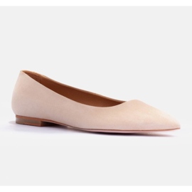 Marco Shoes Bailarinas de ante suave beige 1