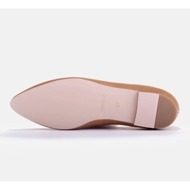 Marco Shoes bailarinas de piel suave marrón 3
