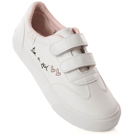 Deportivas niña con velcro blanco Potocki PY16026 1 Deportivas niña con velcro blanco Potocki PY16026 1