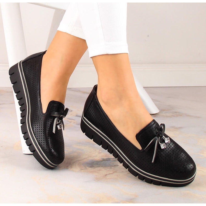 Zapatos plataforma mujer negros calados Jezzi RMR2268-2 1 Zapatos plataforma mujer negros calados Jezzi RMR2268-2 1