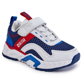 Deportivas Infantiles Con Velcro Big Star JJ374259 Blanco y Azul Marino multicolor 7