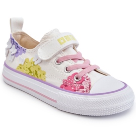 Deportivas Infantiles Bajas con Velcro Big Star LL374061 Blanco multicolor 6
