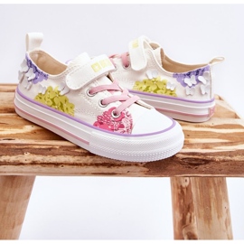 Deportivas Infantiles Bajas con Velcro Big Star LL374061 Blanco multicolor 5