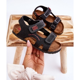 Sandalias Infantiles Ligeras Velcros Big Star LL374141 Negro 5