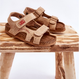 Sandalias Infantiles Ligeras Velcros Big Star LL374140 Beige marrón 7