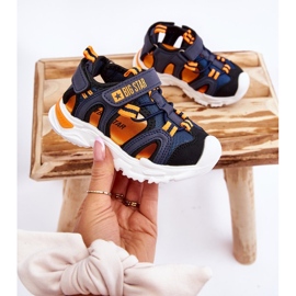 Sandalias Ligeras Infantiles Big Star LL374212 Azul Marino 5