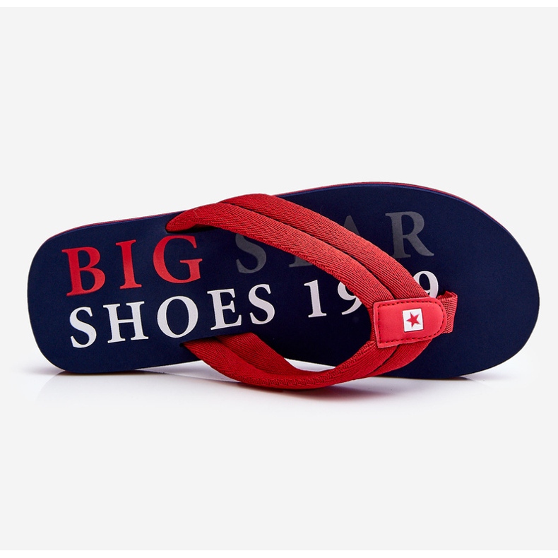 Chanclas Big Star para hombre LL174613 rojo 1