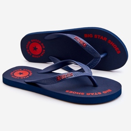 Chanclas de Hombre Big Star LL174424 Azul Marino negro 2