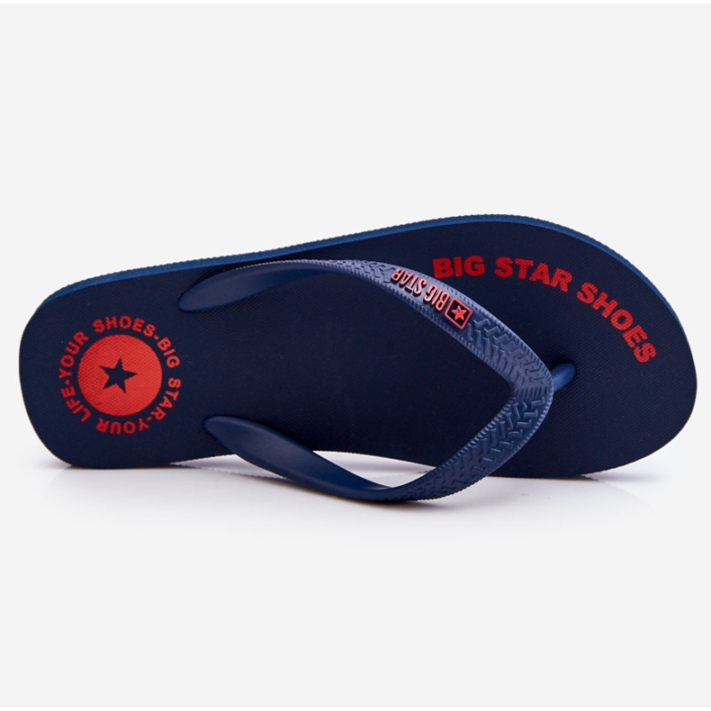 Chanclas de Hombre Big Star LL174424 Azul Marino negro 1