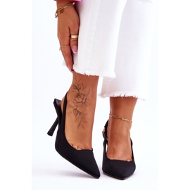 FS1 Tacones puntiagudos Whitley negros clásicos 1