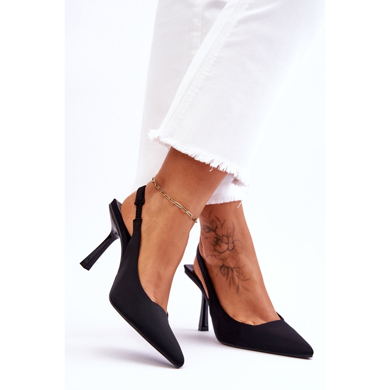 FS1 Tacones puntiagudos Whitley negros clásicos 2