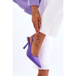 Zapatos de tacón alto Whitley Spitz morados clásicos violeta 4