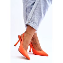 FS1 Tacones en punta clásicos Neon Orange Whitley naranja 2