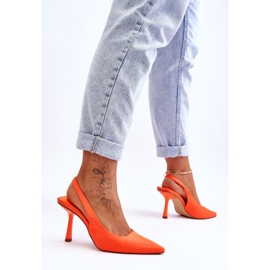 FS1 Tacones en punta clásicos Neon Orange Whitley naranja 3