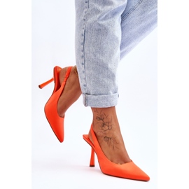 FS1 Tacones en punta clásicos Neon Orange Whitley naranja 4