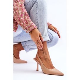 FS1 Tacones puntiagudos Whitley beige clásico 5
